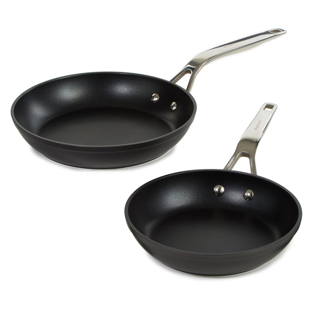 BergHOFF Essentials 2Pc Non-stick Hard Anodized Fry Pan Set,