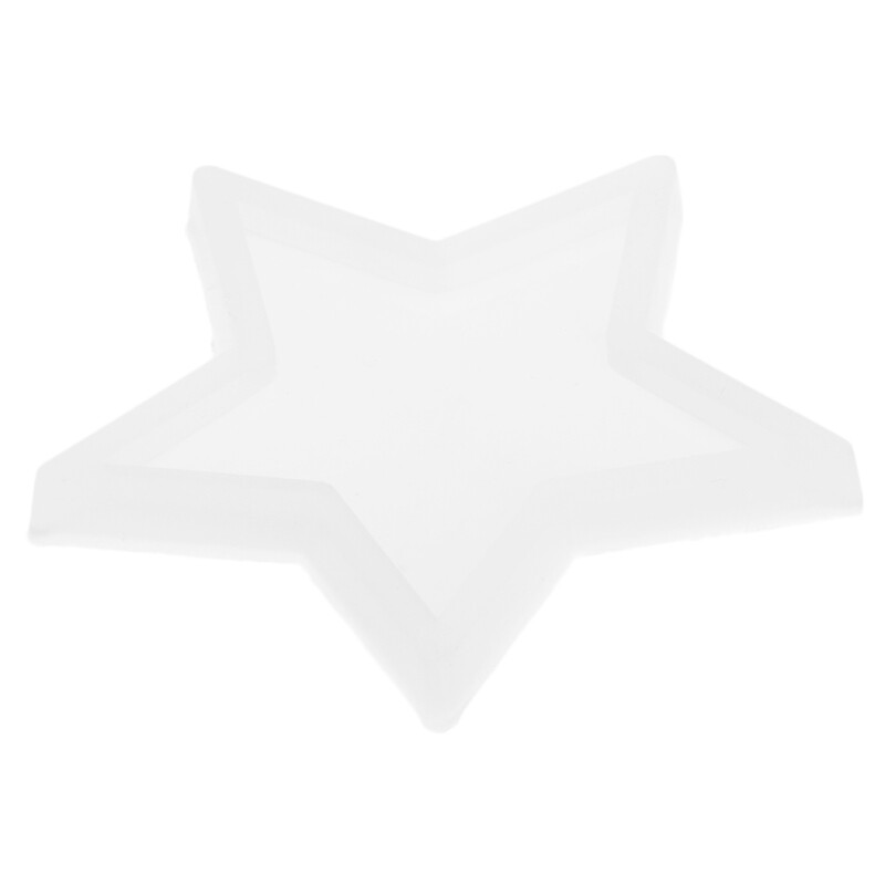 Five-pointed Star Keychains Mold DIY Epoxy Craft Necklace Keychain Jewelry Mold