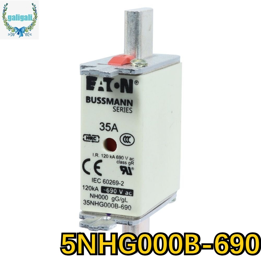 5NHG000B-690 New 1PC Bussmann 35NHG000B-690 690V AC 35A Low Voltage NH Fuse