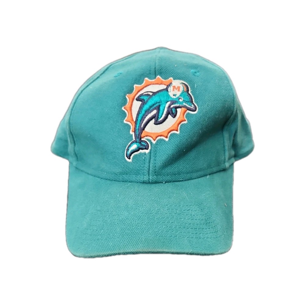 Miami Dolphins Hat Cap Strap Back Reebok NFL Football on field