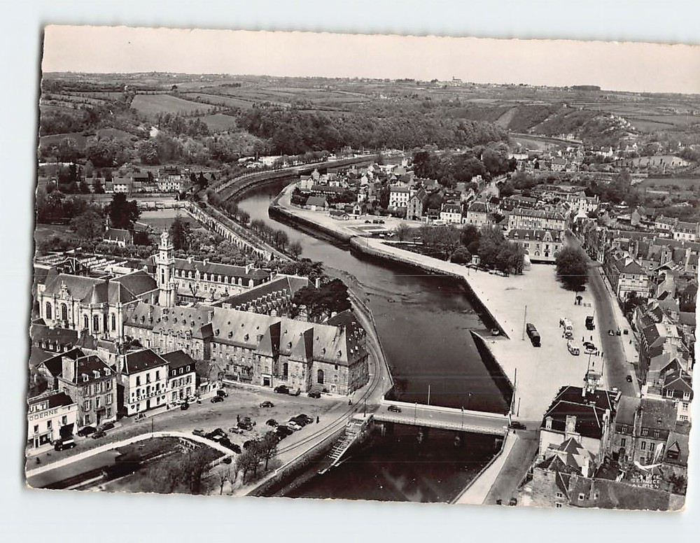 Postcard Aerial View Lannion Brittany France