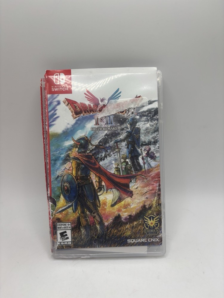 Dragon Quest I & II HD-2D Remake Nintendo Switch Game w/ Damaged Original Case