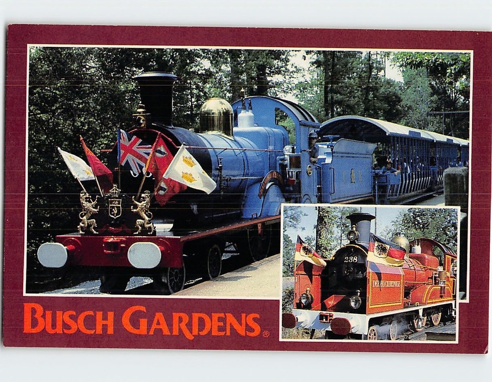 Postcard Busch Gardens The Old Country Williamsburg Virginia USA