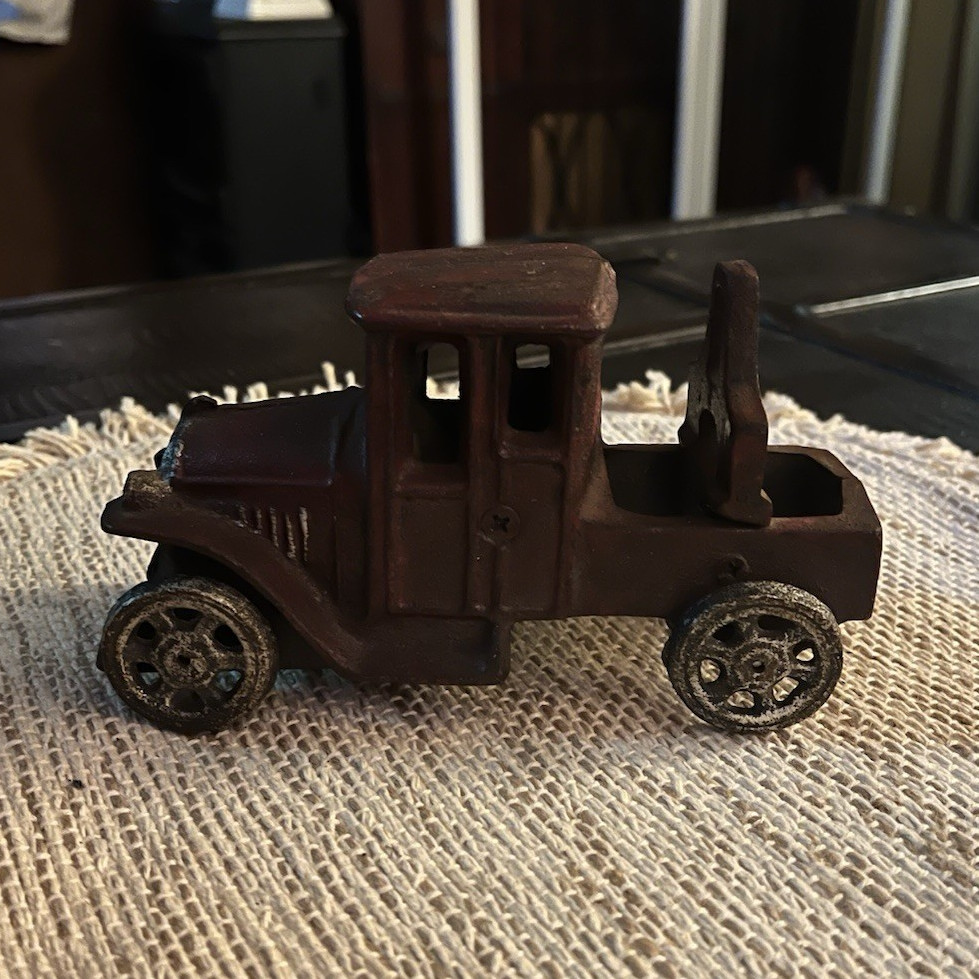 Vintage Cast Iron Toy Car for Boys & Girls Age 17 Years & Up Collectible Display