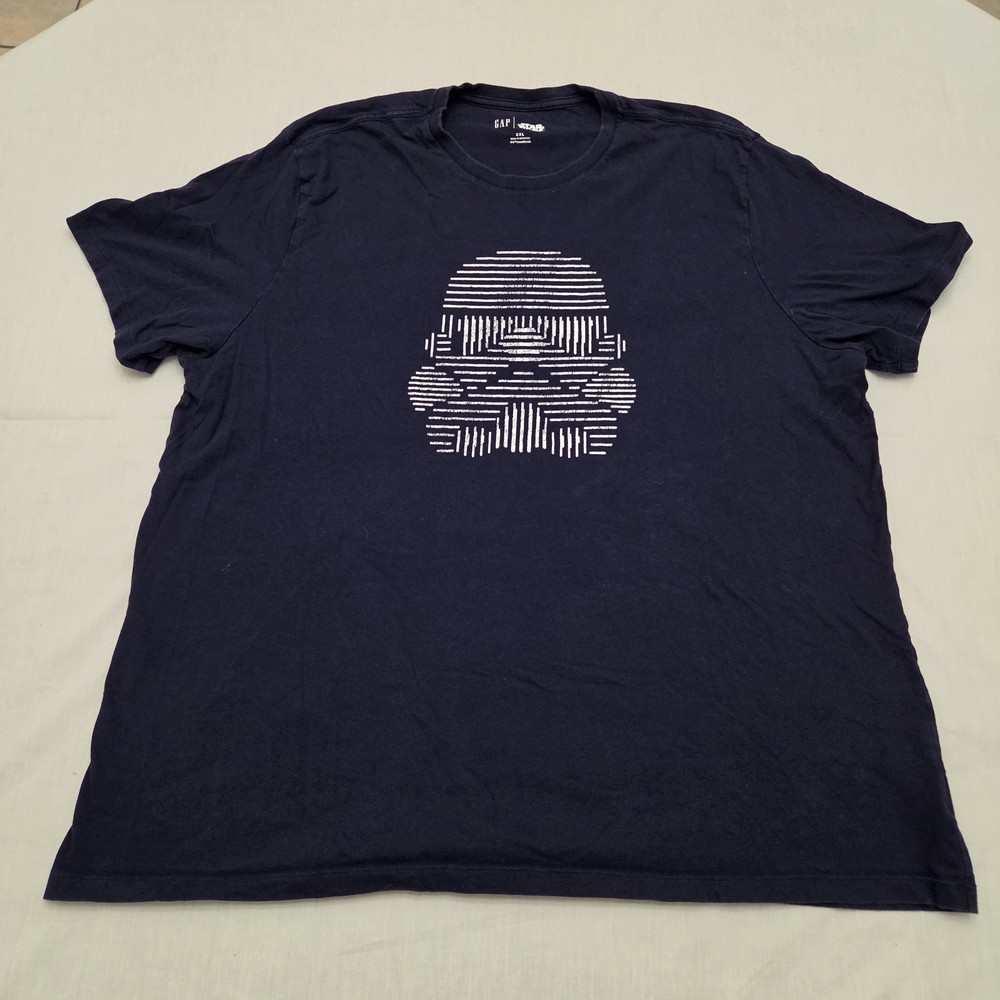 Gap Men's Star Wars Stormtrooper Navy Blue XXL T-Shirt