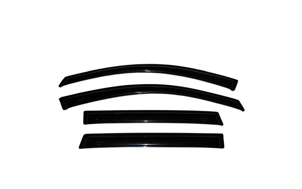 AVS 94518 Set of 4 Dark Smoke Ventvisor Acrylic Window Deflectors for Accord