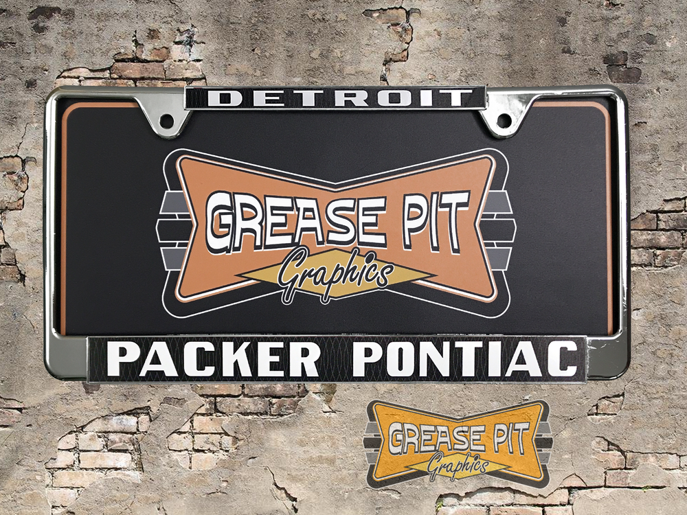 Packer Pontiac Detroit License Plate Frame