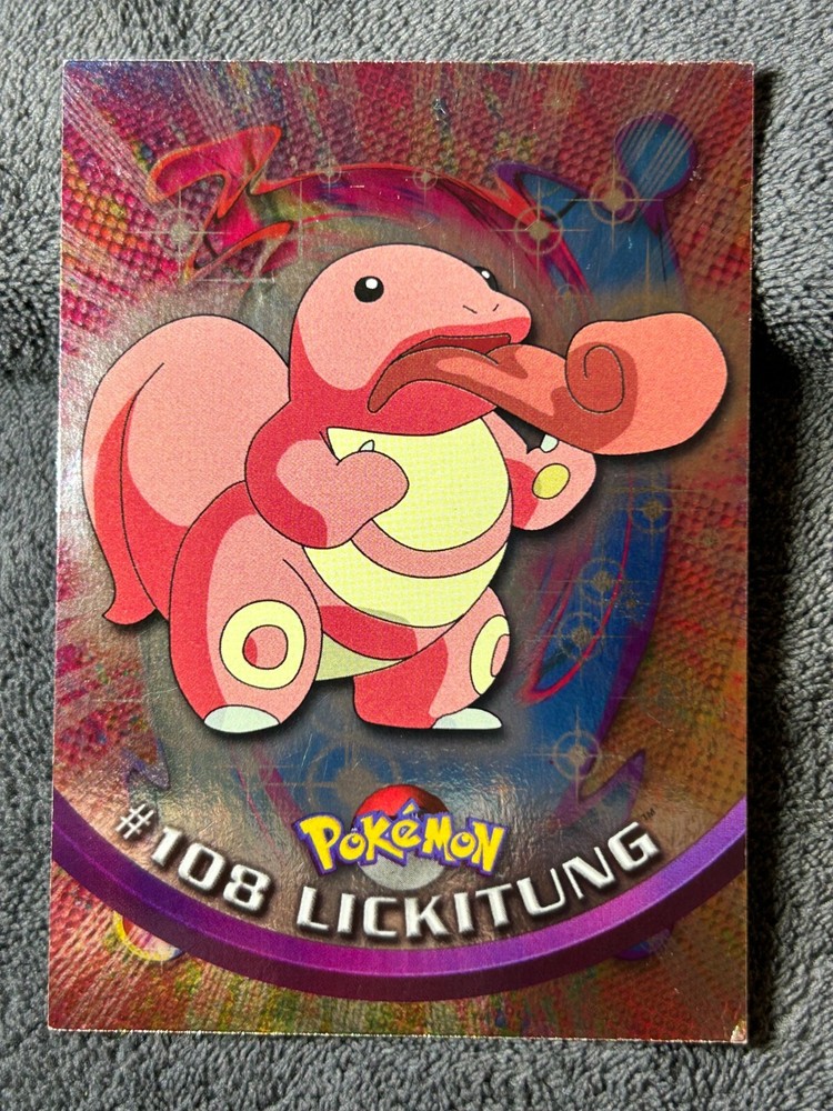 2000 Topps Chrome Pokemon TV Animation Edition Series 2 Lickitung #108 HOLO