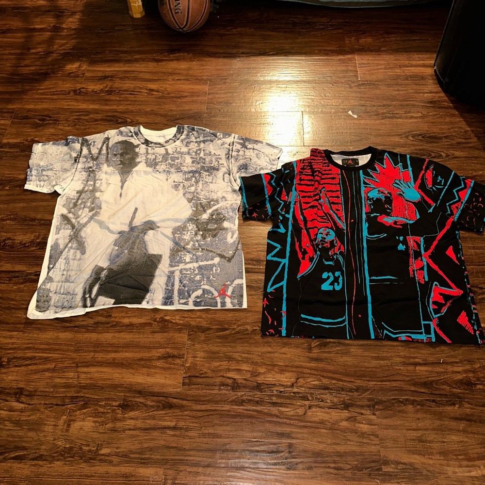 2 Rare Vintage Michael Jordan T-Shirts