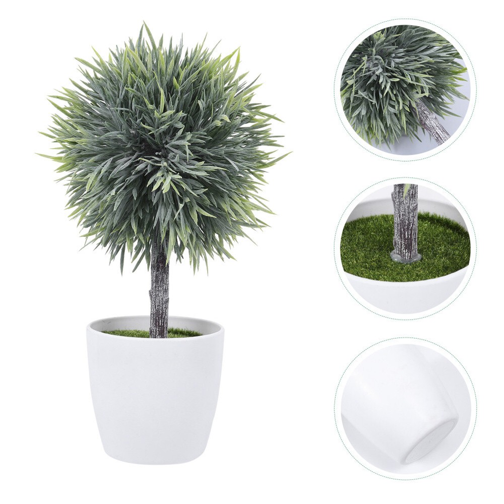 Artificial Spherical Potted Plant for Office Desk & Home Decor