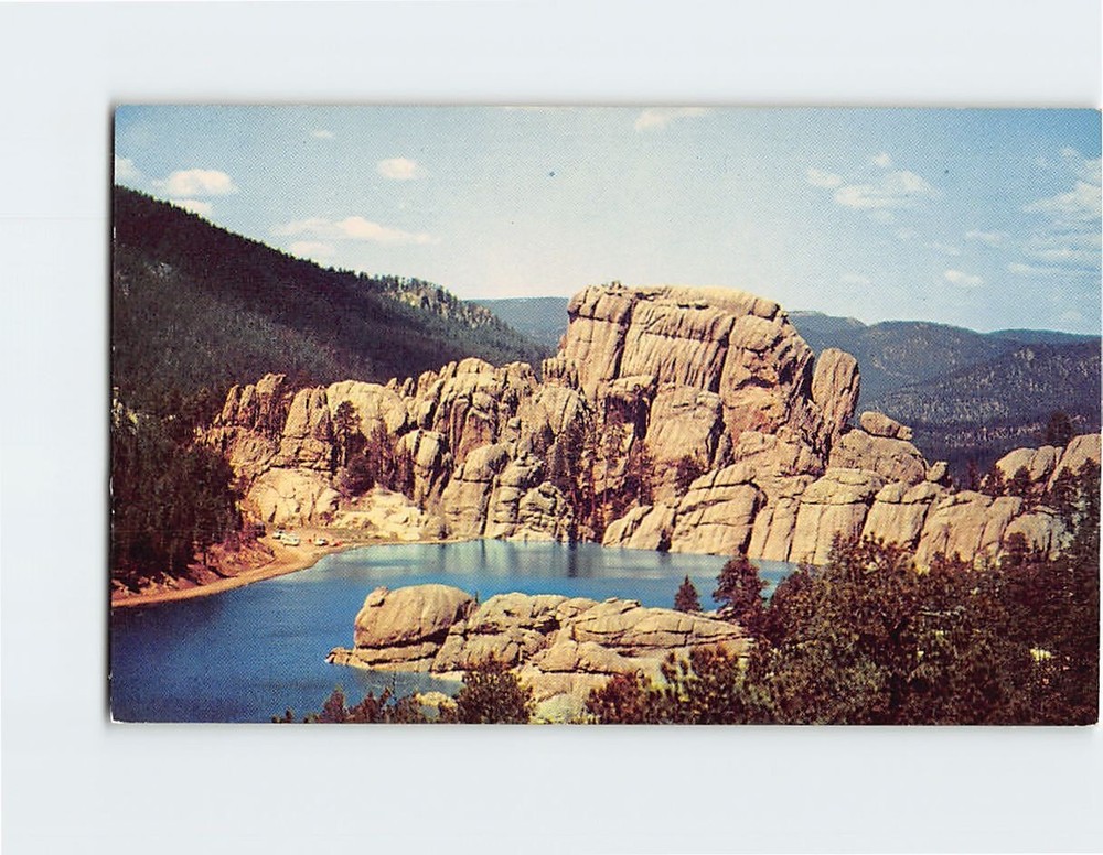 Postcard Sylvan Lake Custer State Park Black Hills South Dakota USA