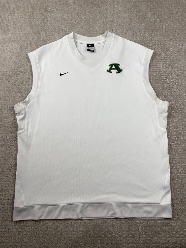 Nike Sweater Vest Mens Size 2XL White Sleeveless Pullover Dri-Fit Golf Outdoors