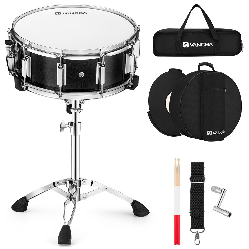 14x5.5 Inch Snare Drum Kit for Marching Band and Beginner Student Practice