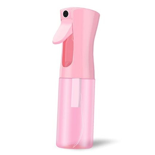 6.8oz Pink Continuous Spray Bottle for Hair - Empty Refillable Mist Bottle