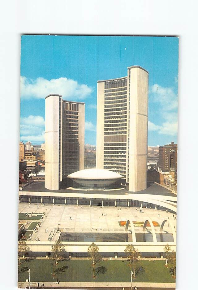 Postcard Toronto City Hall and Nathan Phillips Square Toronto Ontario Canada