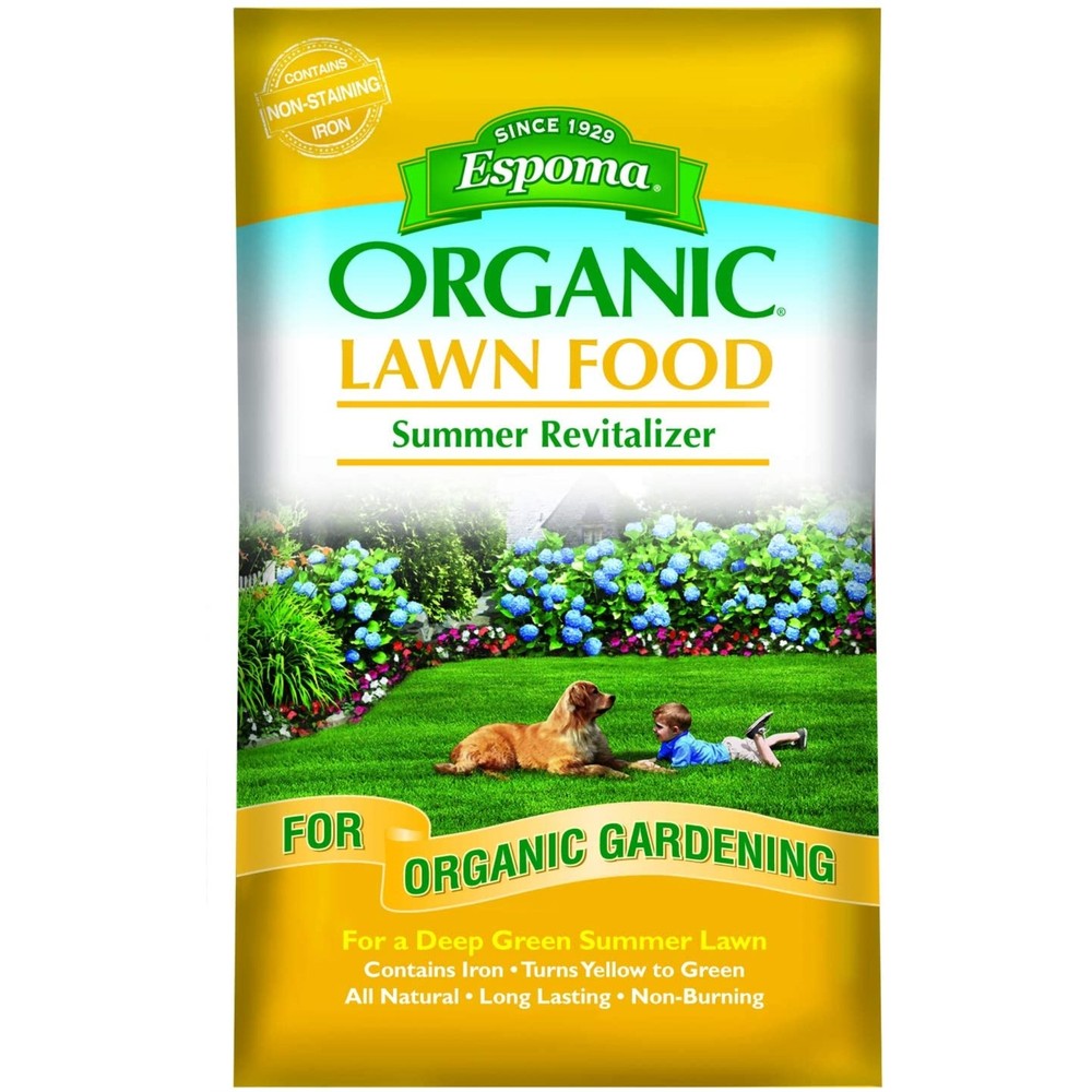 Espoma Organic Summer Revitalizer Lawn Food, Covers 5,000 sq ft