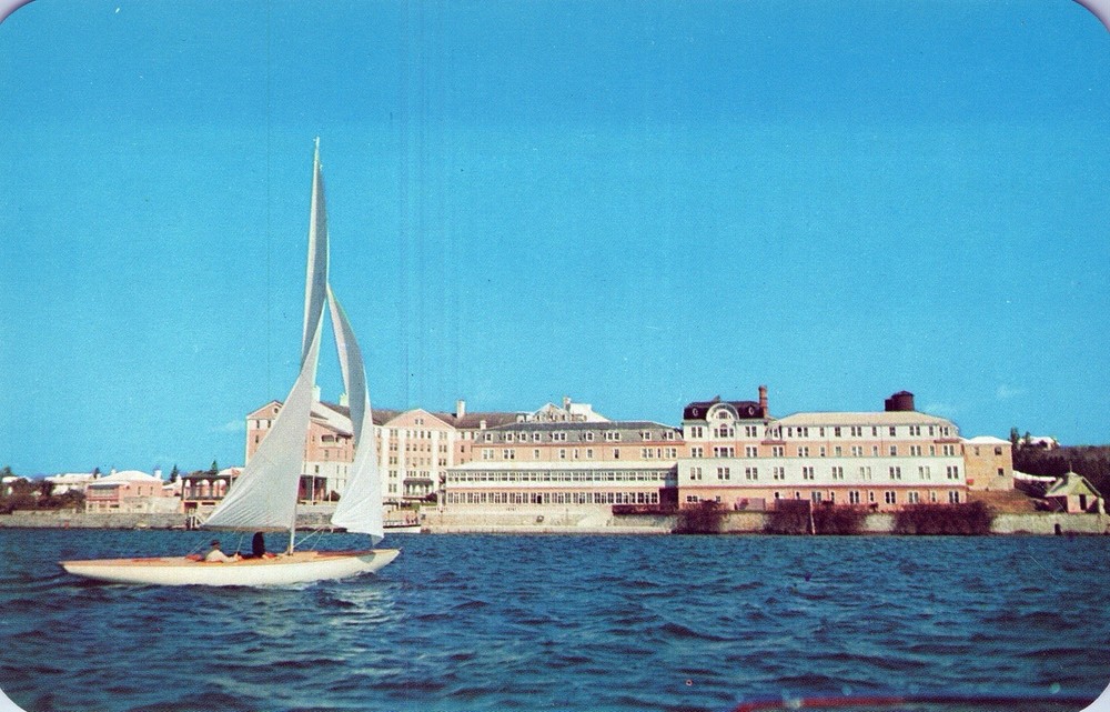 Princess Hotel, Hamilton Harbor, Bermuda Vintage 1960’s Postcard