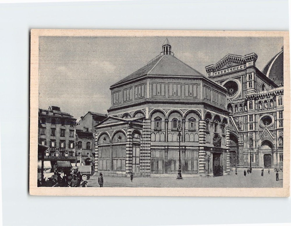 Postcard Baptistery of Saint John Florence Italy