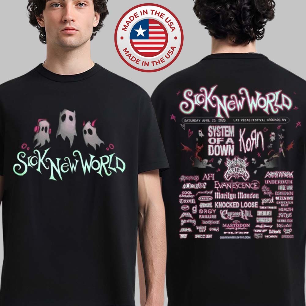 Sick New World 2026 Las Vegas Festival Merch On April 25 2026 T-Shirt