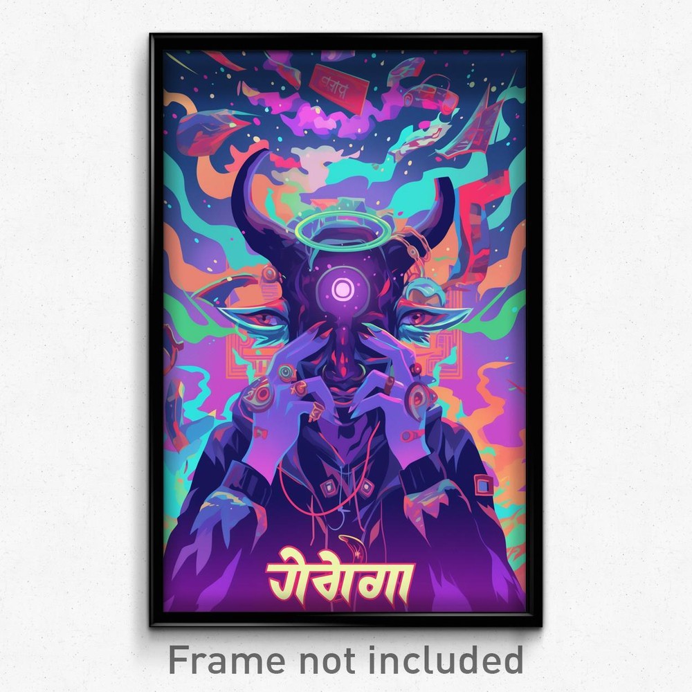 Bollywood Movie Poster - Distant Backpack (India Retro Hindi Film Art Print)