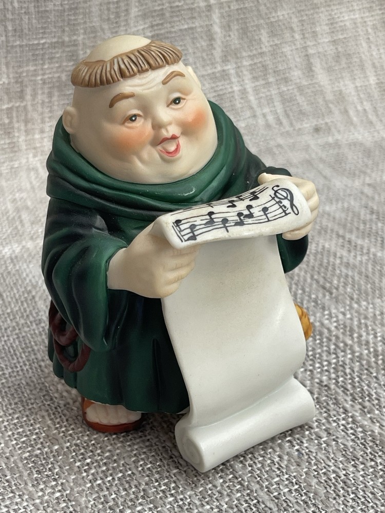 Dept 56 Merry Makers Sidney The Singer Porcelain Monk Christmas Not Original Box