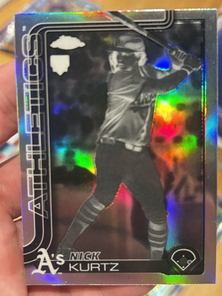 🔥 Nick Kurtz RC Image Variation Negative Refractor 2025 Chrome Update SSP