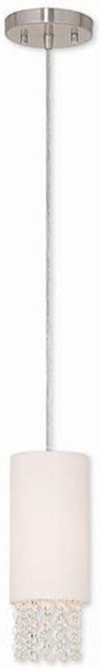 Livex 51031-91 Brushed Nickel Transitional Mini Pendant Light 96.5 Inch