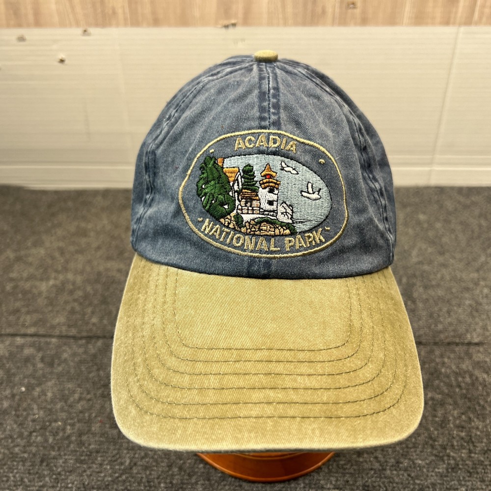 Acadia Shops Acadia National Park Cap Adult Adjustable Blue Hat-image
