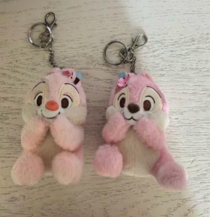 CHIP AND DALE Japan Disney 2023 Plush Toy Key Chain SAKURA