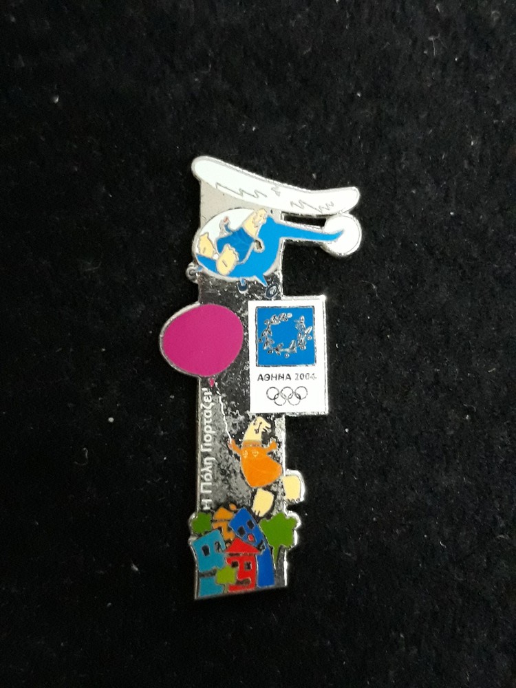 PIN ATHENS 2004 OLYMPIC GAMES GOLD BADGE
