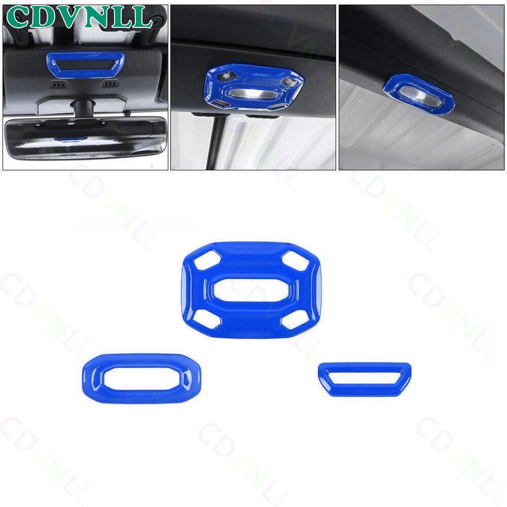 Car Roof Reading Lamp Light Decor Trim For Jeep Wrangler JL 2018-23 Bright Blue