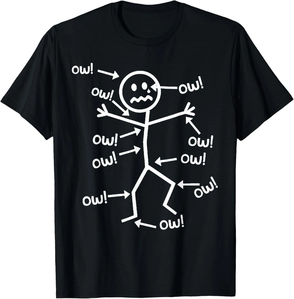 Ow Ow Ow Funny Scream Character Graphic Tee Unisex T-Shirt