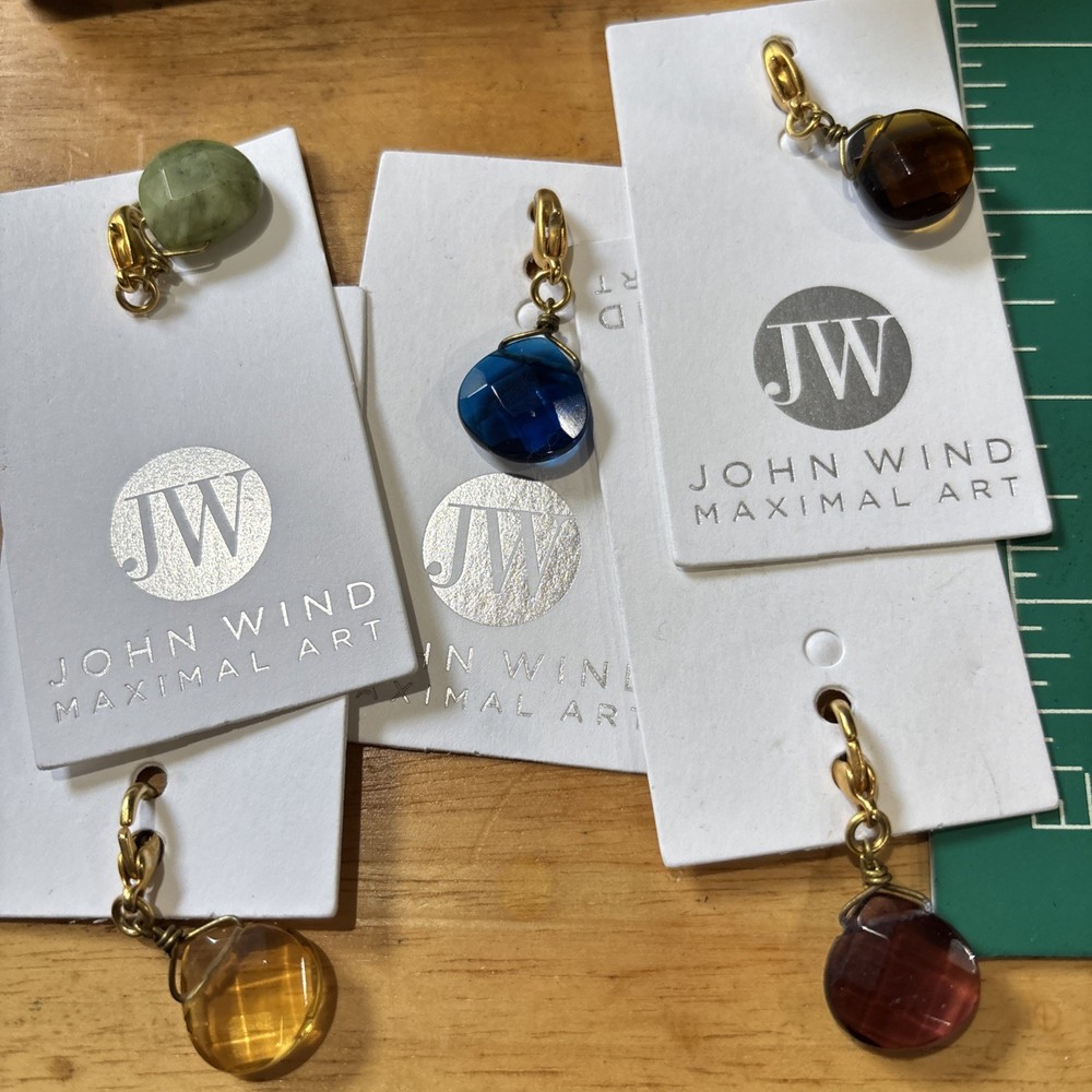 John Wind Studio Birthstone Charms Bracelet Maximal Art Jewelry New Multi Colors