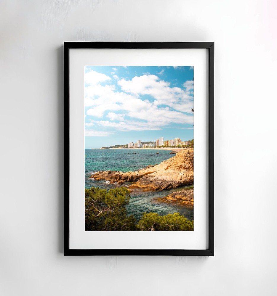 Sea Beach Coast Spain Photography Nature Wall Art Poster Print Beach Lover