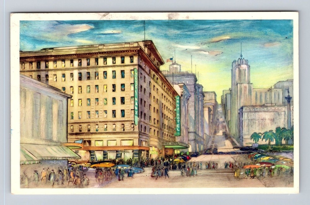 San Francisco CA- California, Manx Hotel, Advertisement, Vintage c1967 Postcard