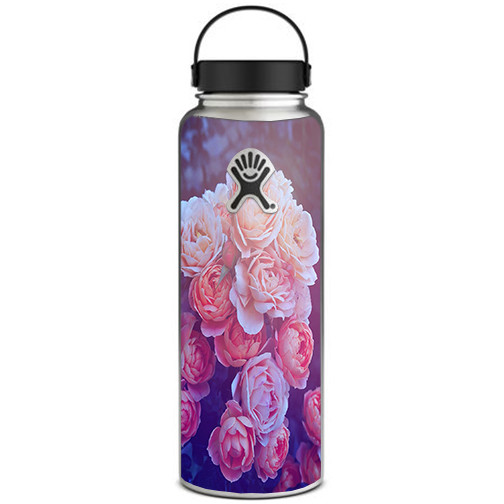 Skin Decal for Hydro Flask 40 oz Wide Mouth / Pink Roses