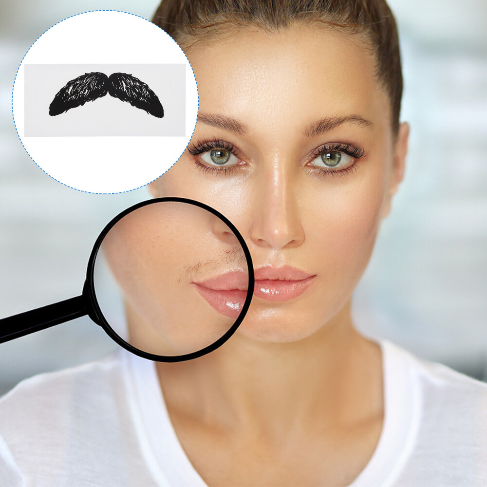 20 Pcs Mustache Stickers Nose Depilation Portable Remover Cleaners Miss Man