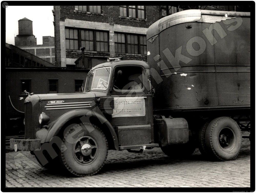 Mack Truck New Metal Sign: Pioneer Paper Stock Company - Chicago