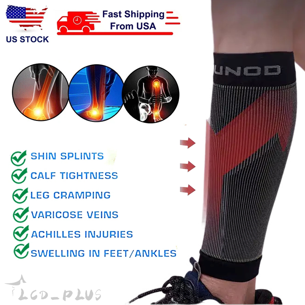 Compression Calf Sleeve Sports Running Leg Foot Support Brace Shin Sports Sock