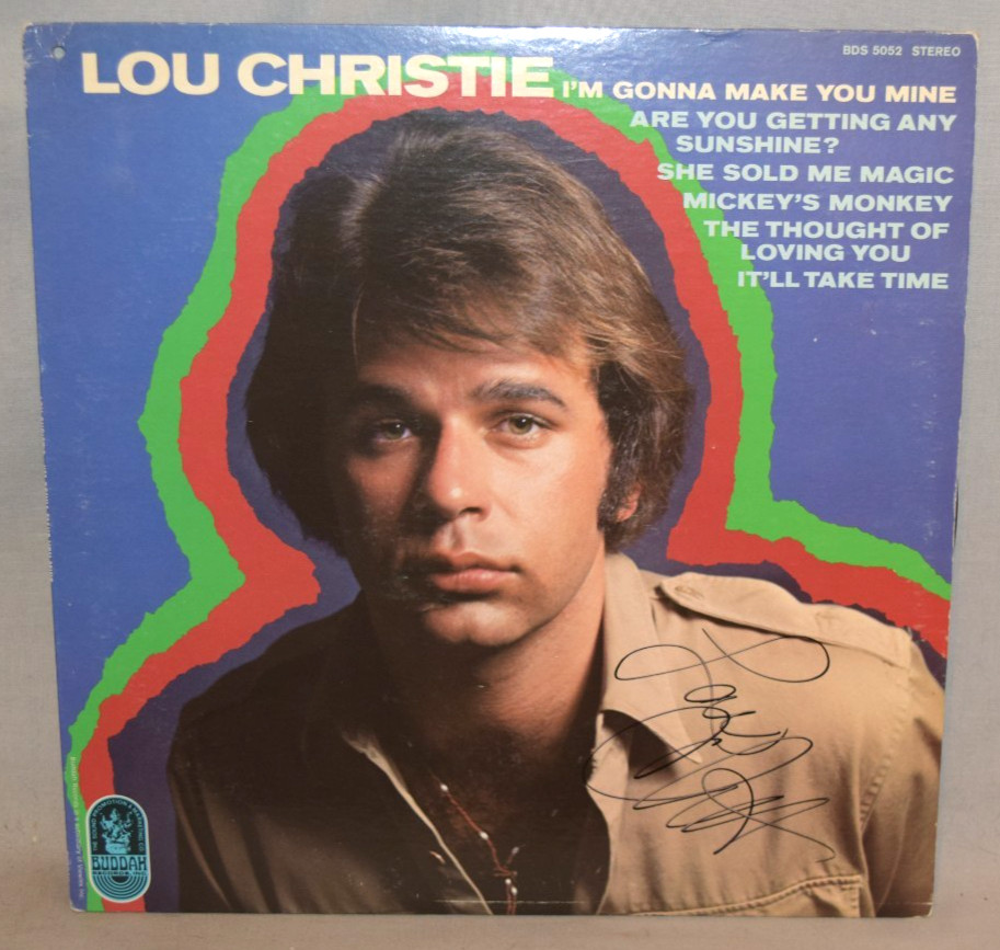 1969 -LOU CHRISTIE- Signed/Autograph/Auto Vinyl LP Record Album - Make You Mine