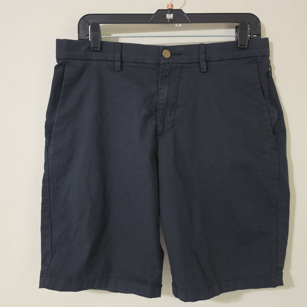 Old Navy Shorts Mens 32 Navy Blue Ultimate Slim Built-In Flex Chino Casual Wear