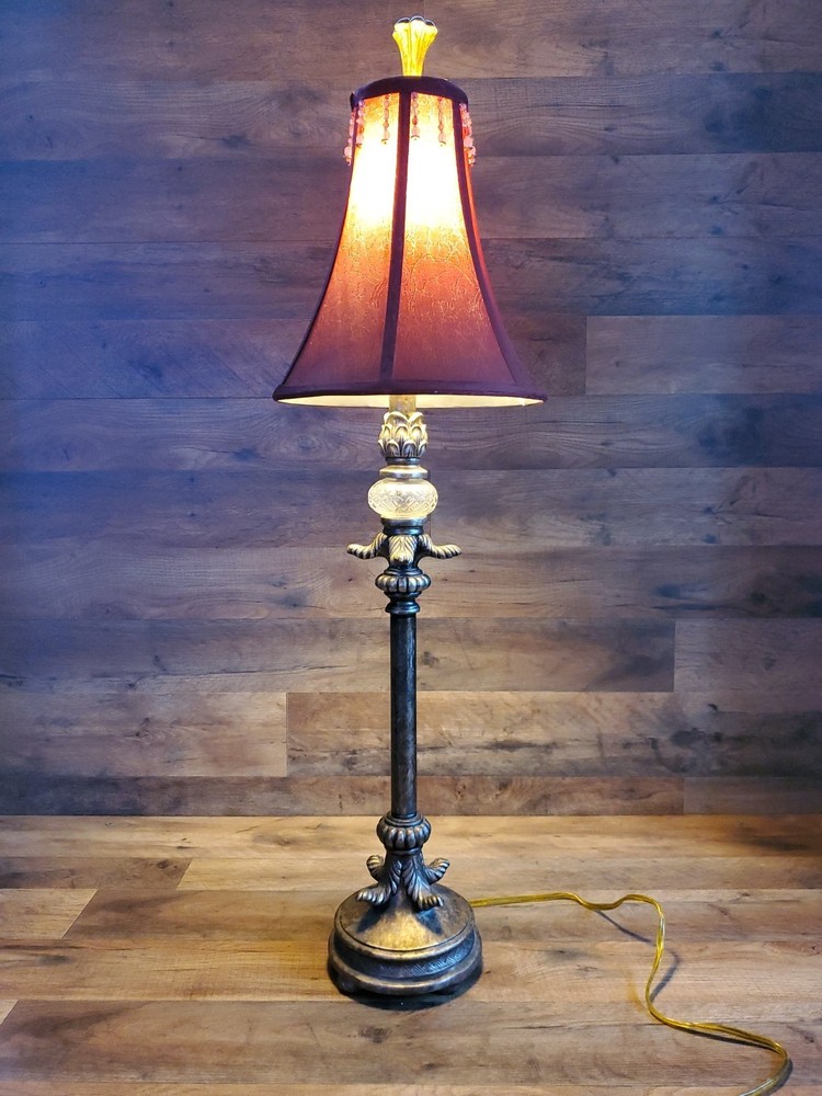 Tall Skinny Vintage MCM Table Lamp 35.5