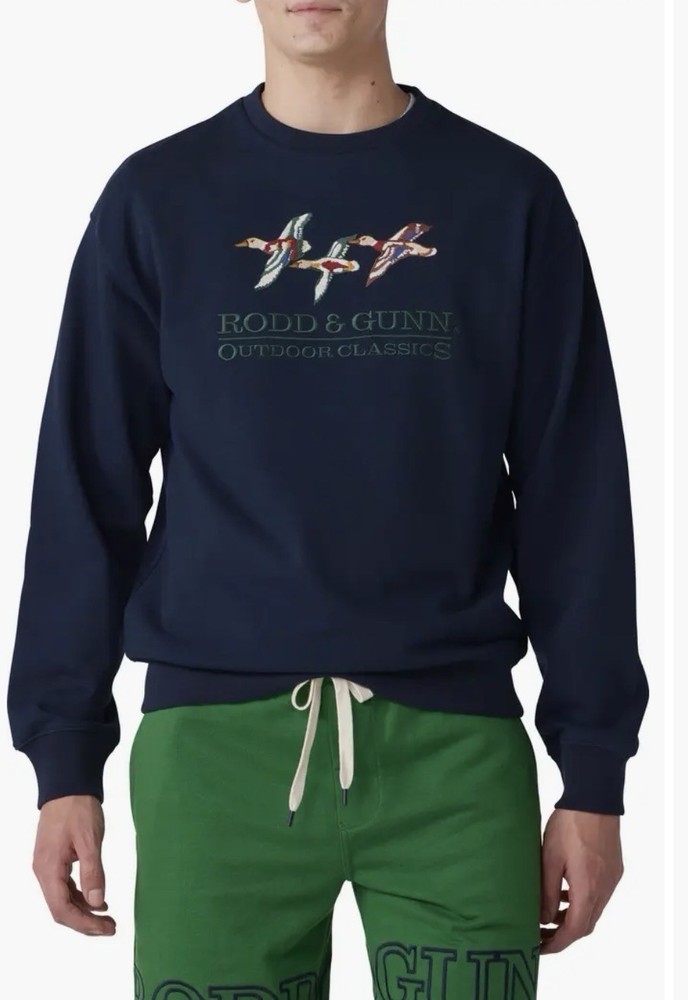 Rodd & Gunn Men's Mallard Sweater Size Small Brand New with Tags Color Navy Blue
