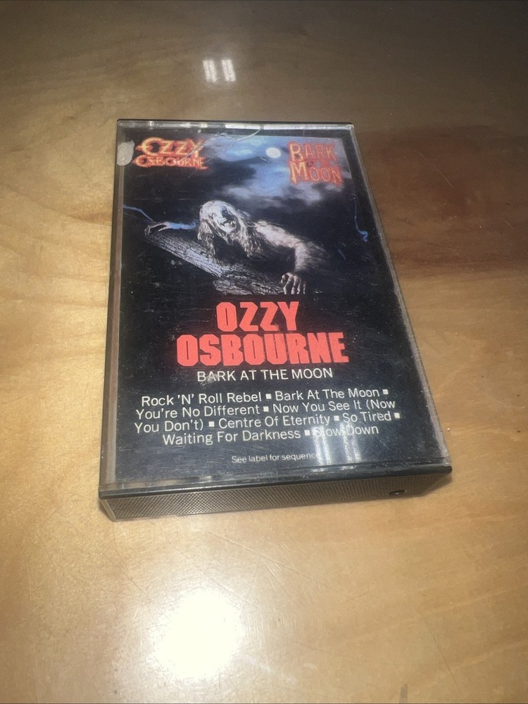 Ozzy Osbourne Bark At The Moon Cassette Tape 1983