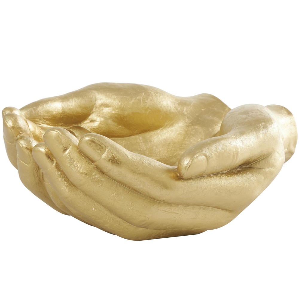 Polystone Hands Decorative Sculpture Open Home Decor Statue, Accent Figurine ...