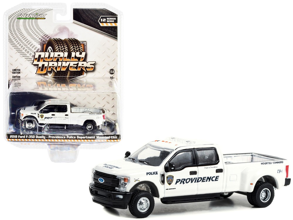 Greenlight 46120E 2018 Ford F-350 Dually Pickup Truck 1/64 Diecast Model Car