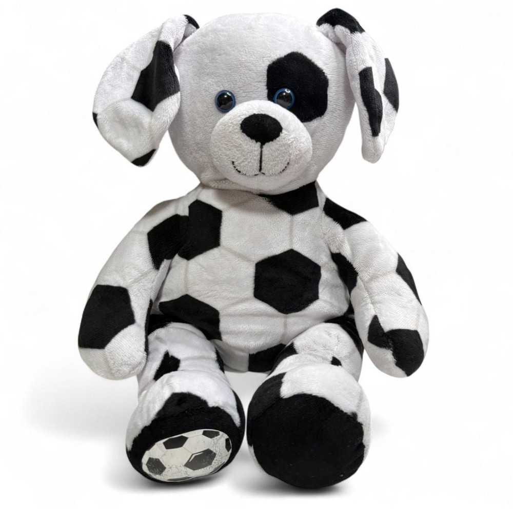 Build-A-Bear Workshop 2016 Soccer Ball Pattern Dalmatian Puppy Dog Plush Toy