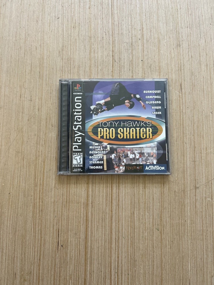 Tony Hawk's Pro Skater PS1 PlayStation 1 Complete CIB Black Label W/ Reg Card