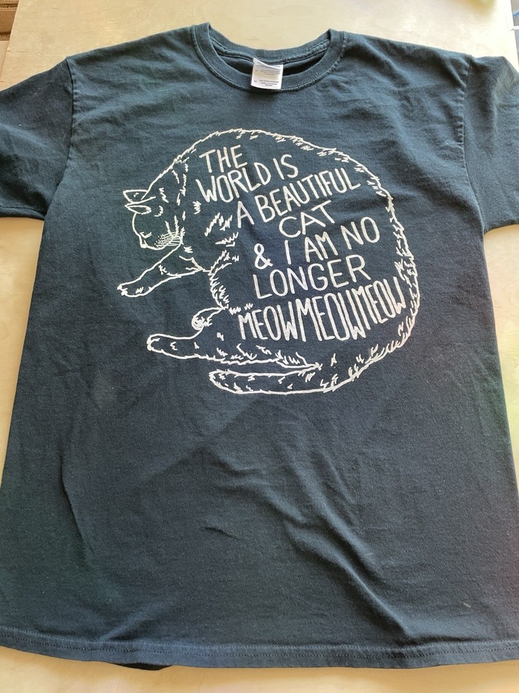 TWIABP The World Is Beautiful Place tour merch shirt - Cat - Size Medium