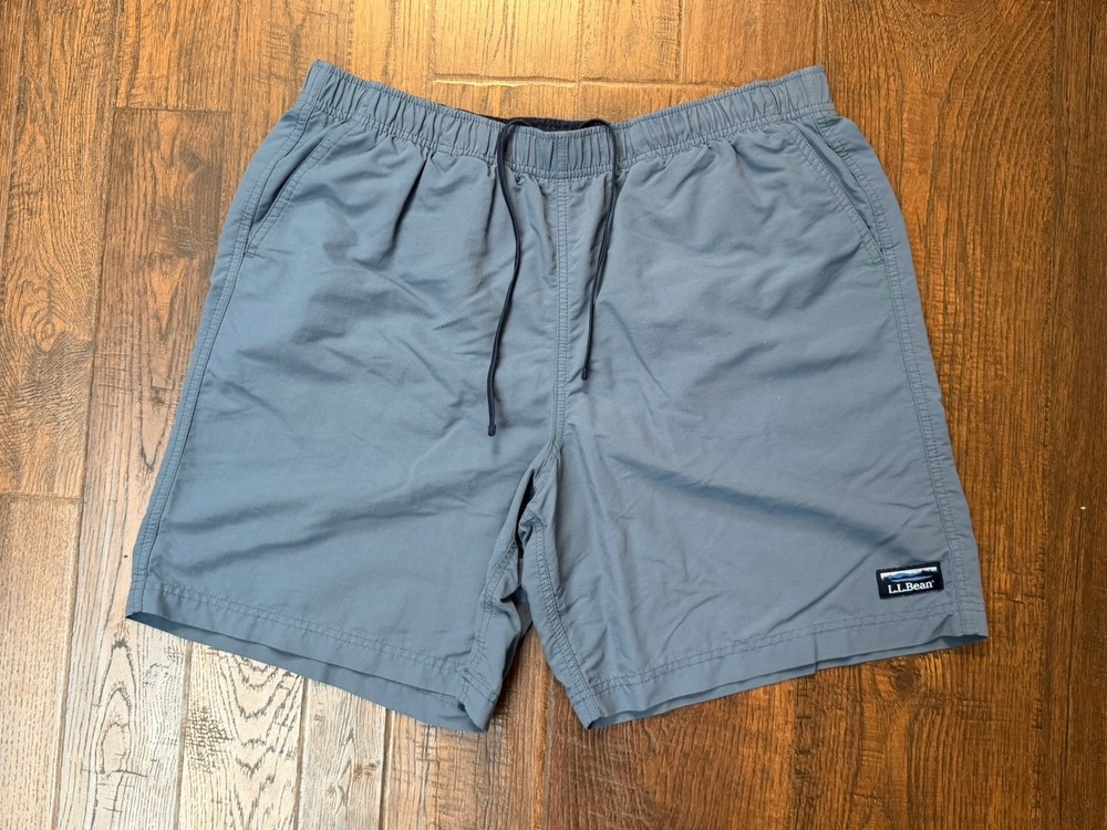 LL Bean 7” Lined Sport Shorts Mens Large Supplex Fabric UPF 50 Nylon Hiking